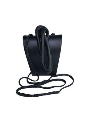 La Regale Black Satin Evening Bag Mini Purse
